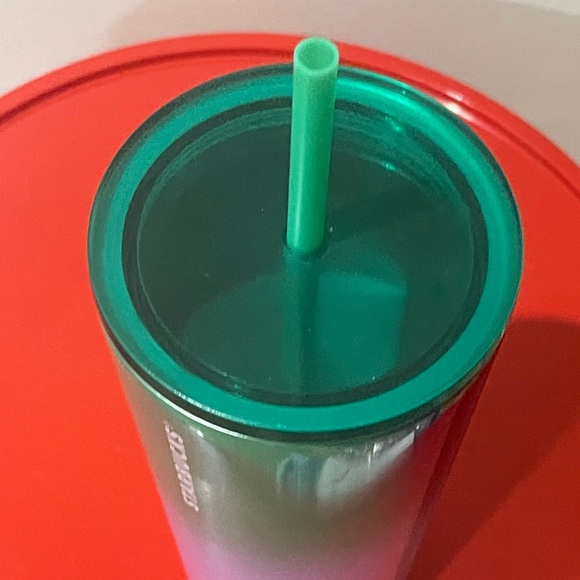 ✨NEW Starbucks 2022 Summer🍋🍈Lime Prism Spray Ombre Stainless Steel Tumbler - Picture 8 of 9